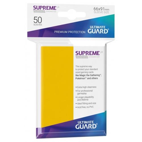 Supreme Ux Sleeves Standard Size Yellow 66X91Mm 50 Sleeves (UGD010805)