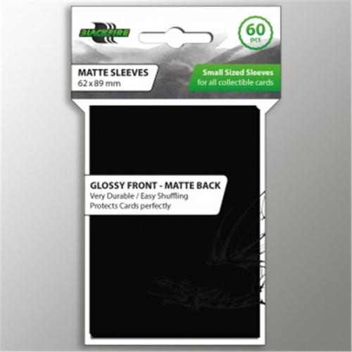 Black Matte Sleeves Small Sized 62X89Mm 60Pcs (BF03945)