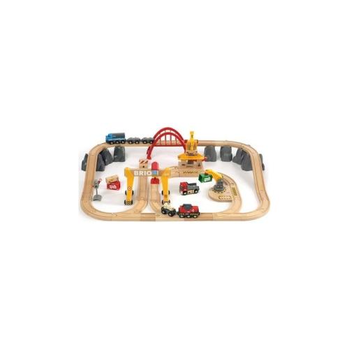 Brio Toys Deluxe Set Εμπορικός Σιδηρόδρομος (33097)