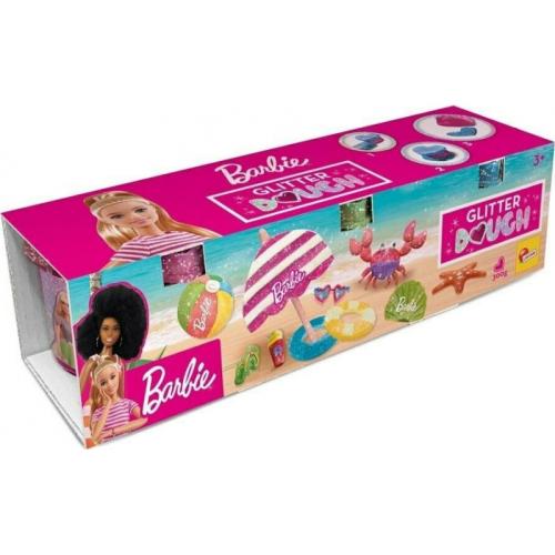 Πλαστελίνη Barbie Kit Camper με 3 Βαζάκια Γκλίτερ Καρδιά (17.88836)