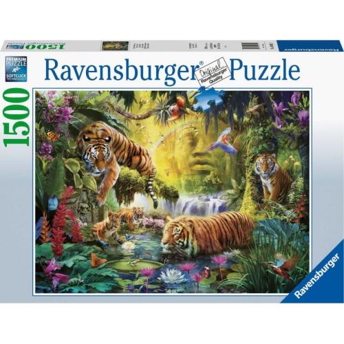 Ravensburger - Puzzle 1500 - Tranquil Tigers (16005)