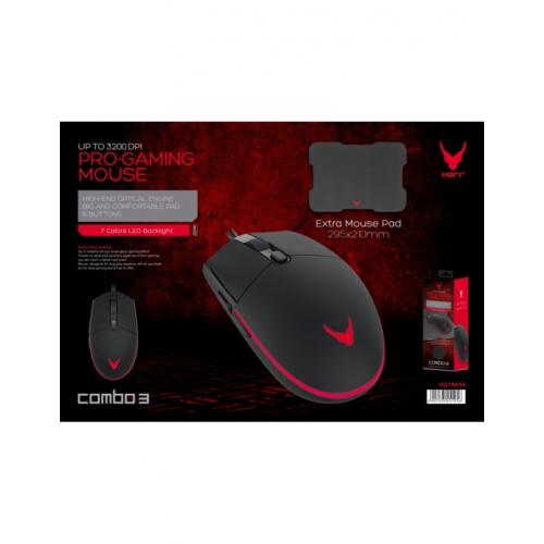 VARR Pro Gaming Mouse Led With Mouse Pad (OMO10479)