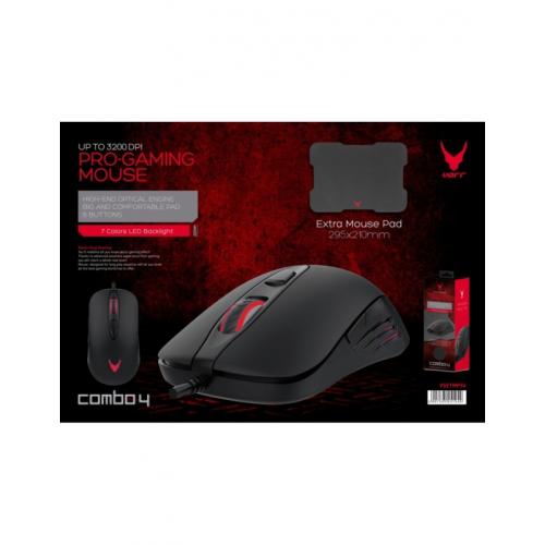 VARR Pro Gaming Mouse Led With Mouse Pad (OMO10480)