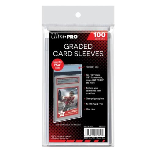 Graded Card Sleeves Resealable For Psa (100 Sleeves) (15912)