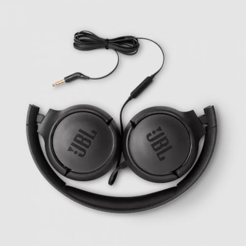 JBL Μαυρο Tune 500 On-Ear Headhones Mic/Remote (JBL1008)