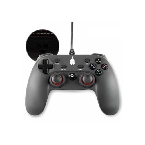 Spartan Gear - Oplon Wired Controller (Compatible With PC And Playstation 3) Μαύρο (032128)