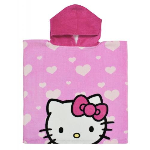 Πόντσο Hello Kitty Pink Hearts (HK09075)