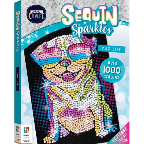 Curious Craft Sequin Sparkles: Pug Life (CC-18)