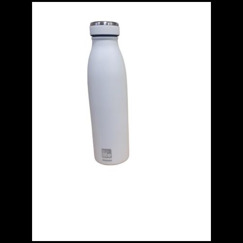 Eco Life Μεταλλικο Μπουκαλι Θερμος 500Ml - White Slim (33-BO-3039)