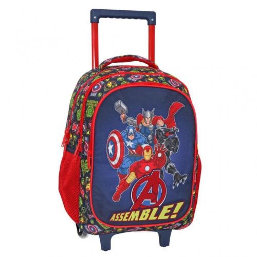 Τσάντα Τρόλλευ Avengers Assemble Δημοτικου με 3 Θηκες (000506101)