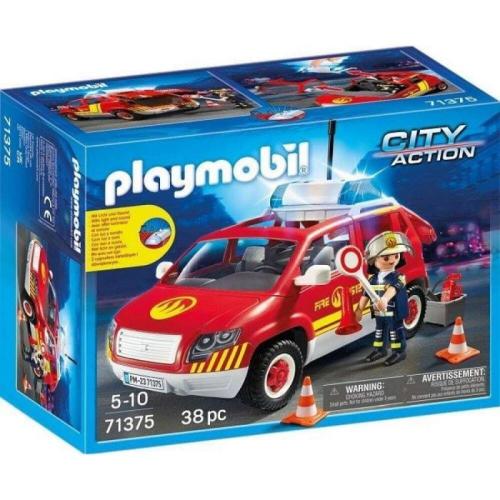 Playmobil Όχημα Αρχιπυραρχου Με Φαρο Και Σειρηνα (71375)