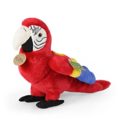 Rappa Λούτρινος Παπαγάλος Macaw Κόκκινος 24 εκ. Eco-Friendly (RA-195028)