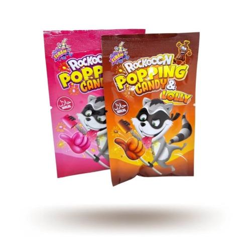 Ζαχαρωδη Γλειφιτζούρι Rockoon Popping Candy 2 Γεύσεις - 1 τμχ (148.06.13.003)