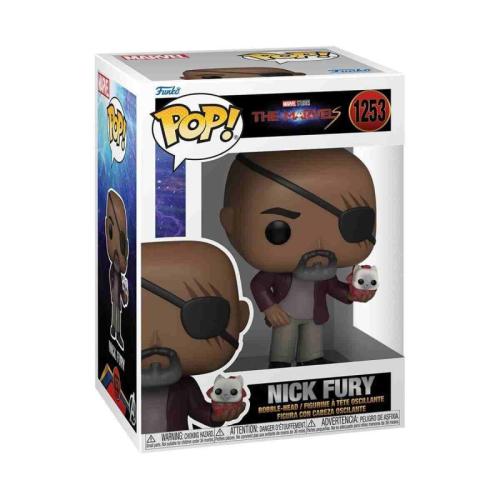 Funko POP! The Marvels: Nick Fury 1253 Bobble-Head Vinyl Figure (67640)