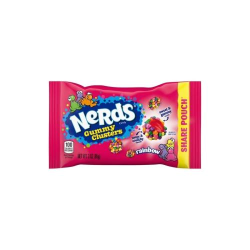Nerds Gummy Clusters Candy Rainbow Bag 85G (WK049058)