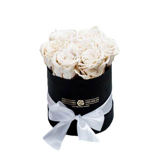 Forever Roses Λευκό Premium 12x17cm 7 τριαντάφυλλα
