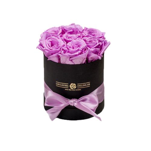 Forever Roses Λιλά Premium 12x17cm 7 τριαντάφυλλα