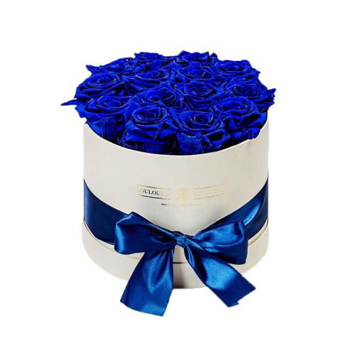 Forever Roses Μπλε Deluxe 19x20cm 14 τριαντάφυλλα