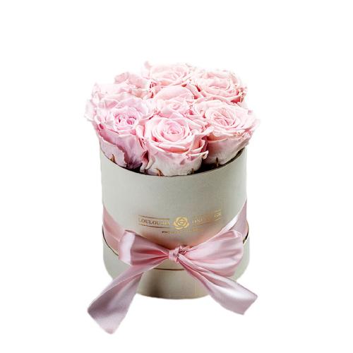 Forever Roses Ροζ Candy Premium 12x17cm 7 τριαντάφυλλα