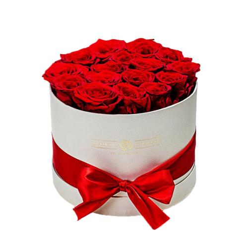 Κουτί με 20 Κόκκινα Τριαντάφυλλα 19x20cm