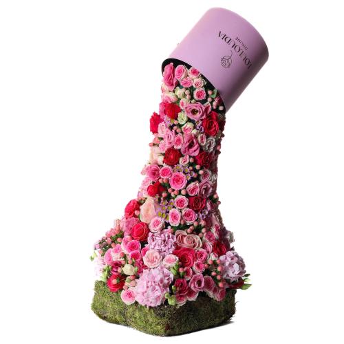 Ροζ Σιντριβάνι Λουλουδιών 40x80cm