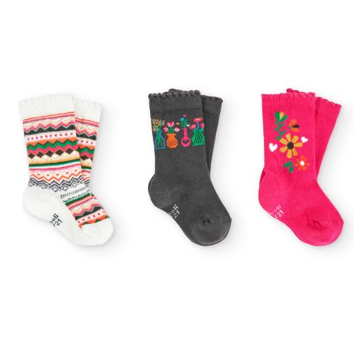 Κάλτσες 3 τεμ.κορίτσι Boboli-297008-3828-Multicolor