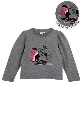Μπλούζα κορίτσι Minnie Mouse-HU1034-MGREY