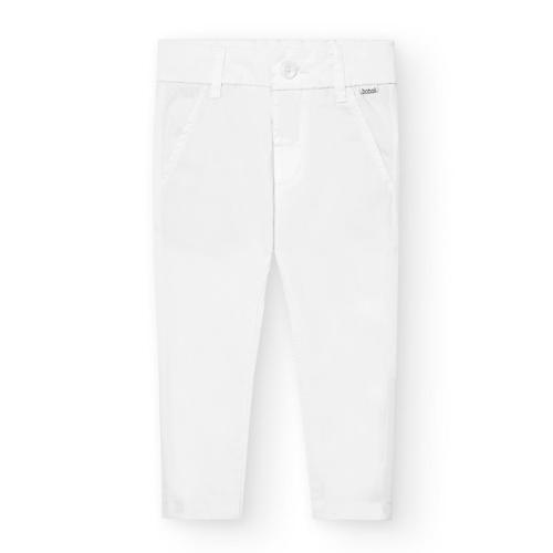 Παντελόνι υφασμάτινο αγόρι Bobol-718152-1100-White