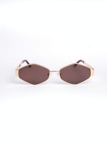 ANNAKEY MARRION BROWN GOLD SUNGLASSES
