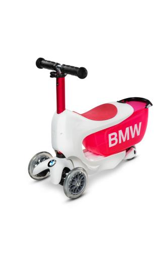 Πατίνι Mini2Go BMW - Λευκό / Κόκκινο Raspberry