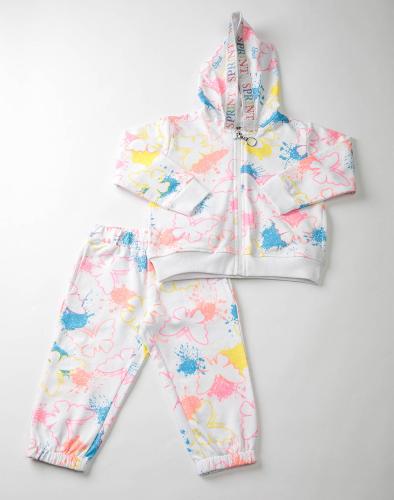 SPRINT SET BABY GIRL WITH TROUSERS 231-2022-S100 White