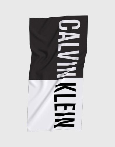 CALVIN KLEIN TOWEL- BLOCK (Διαστάσεις: 178 x 100.5 εκ) KU0KU00122-BEH Black
