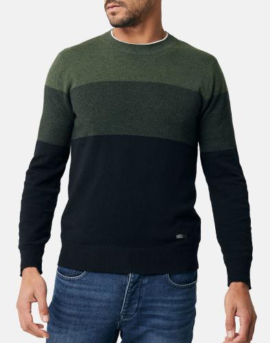 MEXX Colorblock knit sweater JO0925036-02M-300521 Green