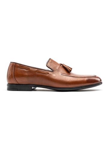Alessandro Rossi Δερμάτινα Loafers Παπούτσια - AR1896 014 Tabbaco