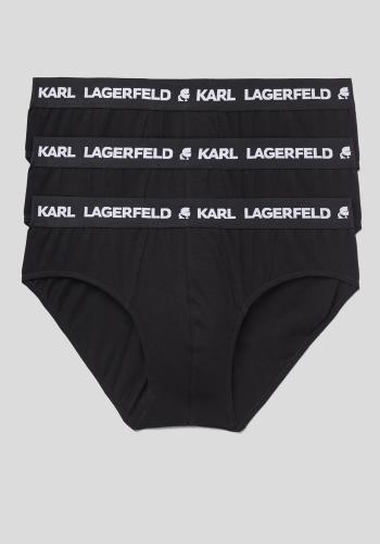 Karl Lagerfeld 3 Briefs της σειράς Logo Briefs - 211M2103 999 Black