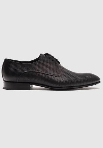 Perlamoda Δερμάτινα Παπούτσια της σειράς Binding - 3647-1 Black