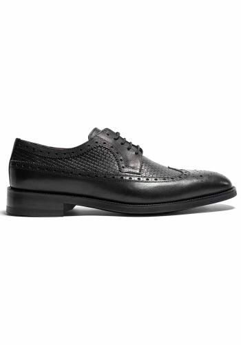Δερμάτινα Δετά Παπούτσια - Black Oxford