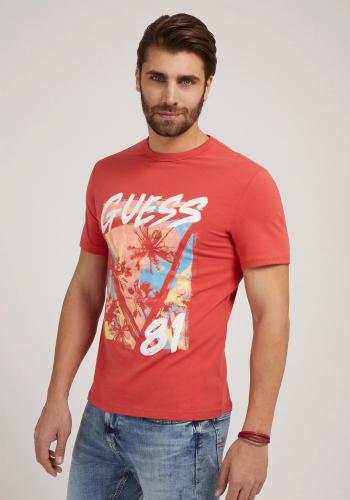 Guess Κοντομάνικη Μπλούζα της σειράς Printed Jersey - M2GI24J1311 A505 Coral