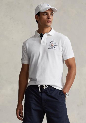 Polo Ralph Lauren Polo Μπλούζα της σειράς Mesh Polo - 710900615 001 White