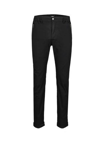 Tigha Παντελόνι της σειράς Aleko Cropped Linen - 106021 900 Black