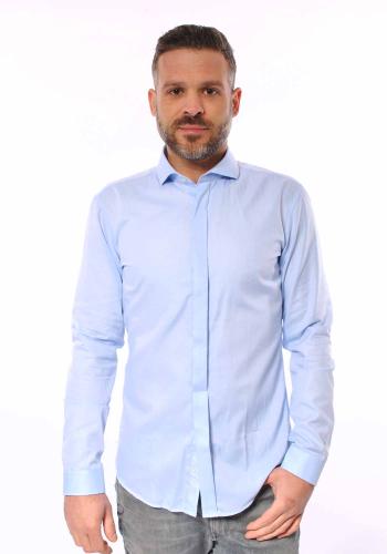 Fragosto Slim Fit Shirt - Light Blue