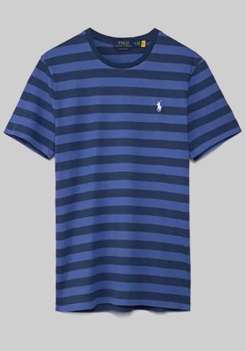 Polo Ralph Lauren Κοντομάνικη T Shirt σειράς Stripe - 710803479 015 Blue