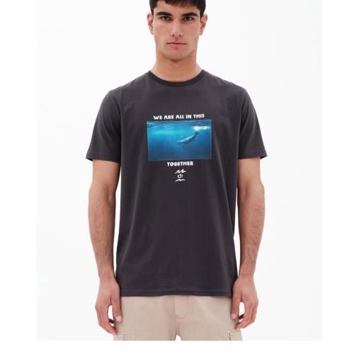 Emerson Men's S/S T-Shirt (221.EM33.43-Off Black)