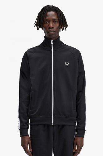 Fred Perry Ανδρική Ζακέτα Taped Track Jacket J4620-198 Μαύρο
