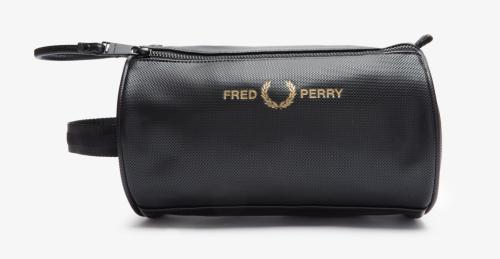 Fred Perry Ανδρικό Νεσεσέρ Pique Textured Pu Wash Bag L2262-102 Μαύρο