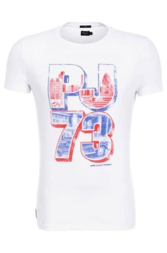 Pepe Jeans Ανδρική Μπλούζα T-Shirt Malden PM502772-800 White