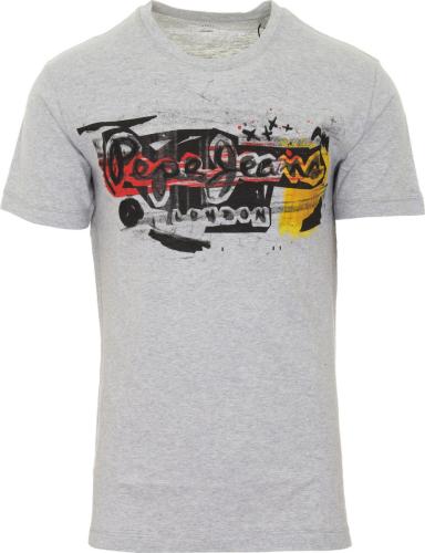 Pepe Jeans Ανδρικό T-shirt Mε Λογότυπο PM504034-933 Γκρι