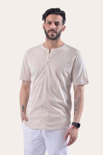 Vittorio Ανδρική Μπλούζα T-Shirt 200-02-21-001 L.Beige