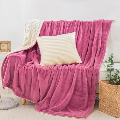 Κουβέρτα Καναπέ Fleece Beauty Home 8402 Fuchsia