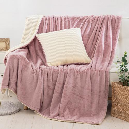 Κουβέρτα Καναπέ Fleece Beauty Home 8403 Pink